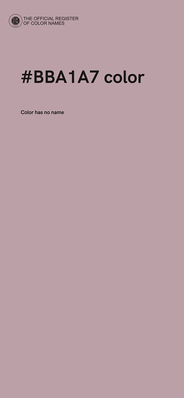 #BBA1A7 color image