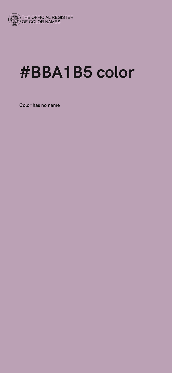 #BBA1B5 color image