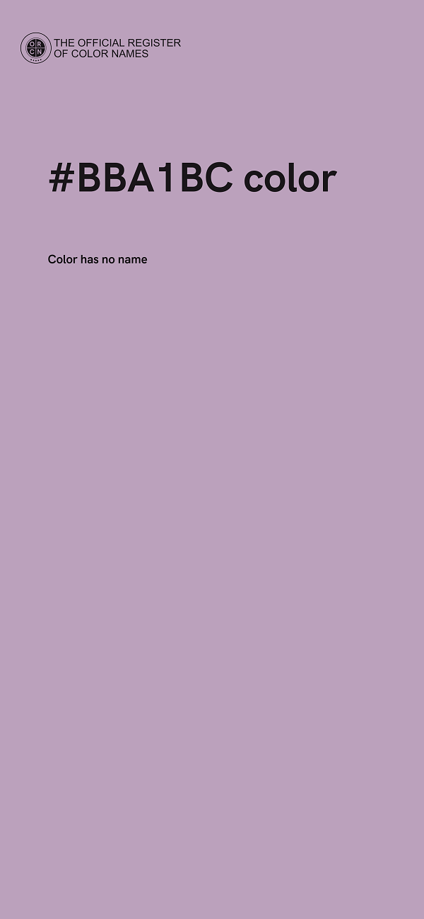 #BBA1BC color image
