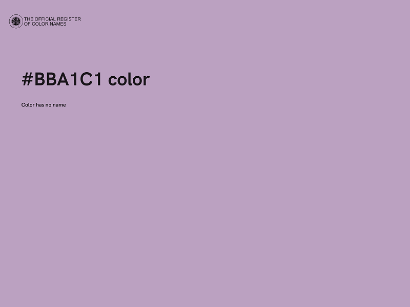 #BBA1C1 color image