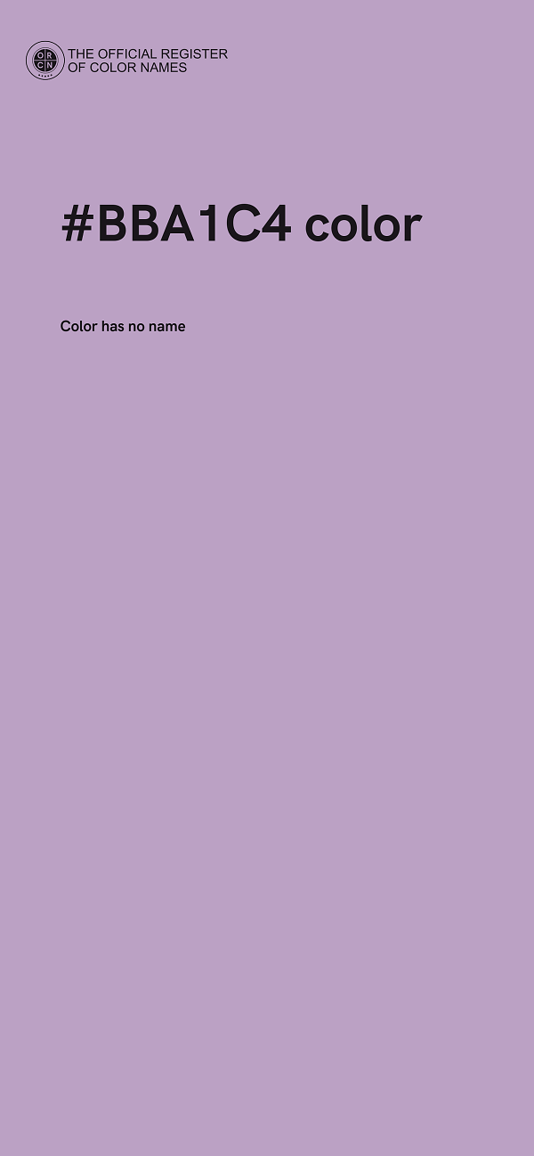 #BBA1C4 color image