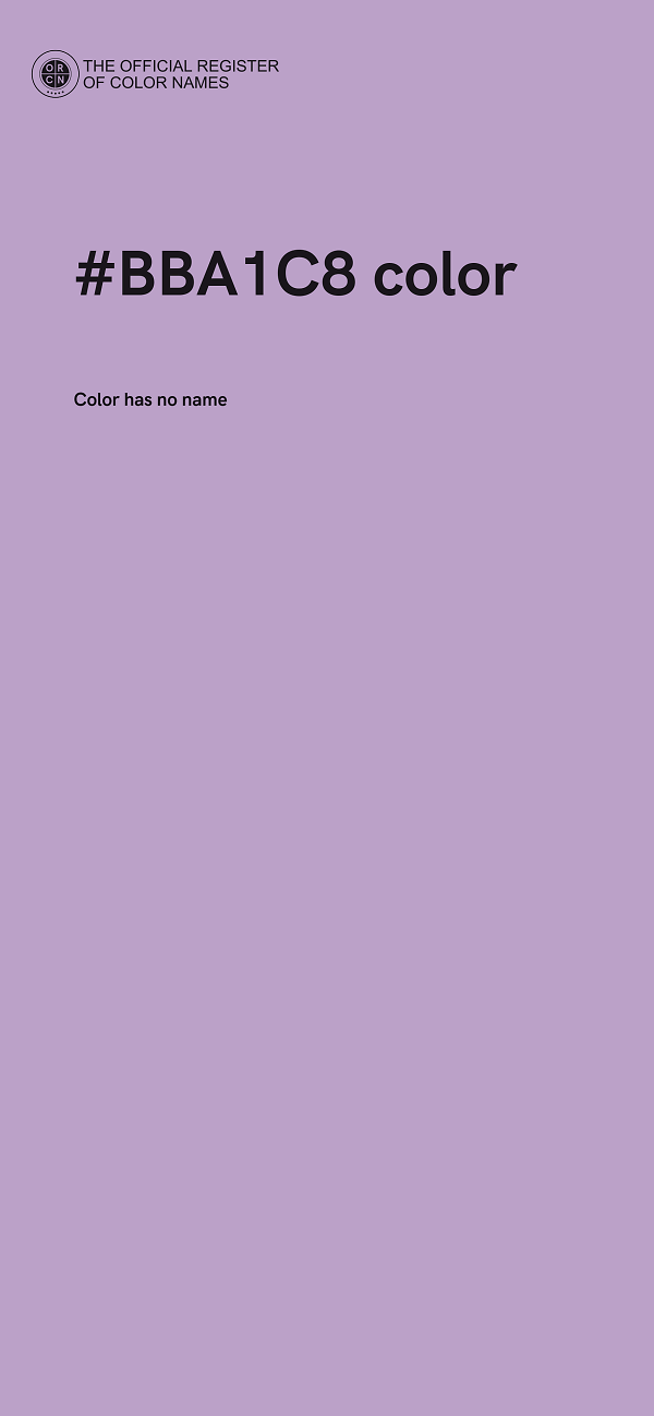 #BBA1C8 color image