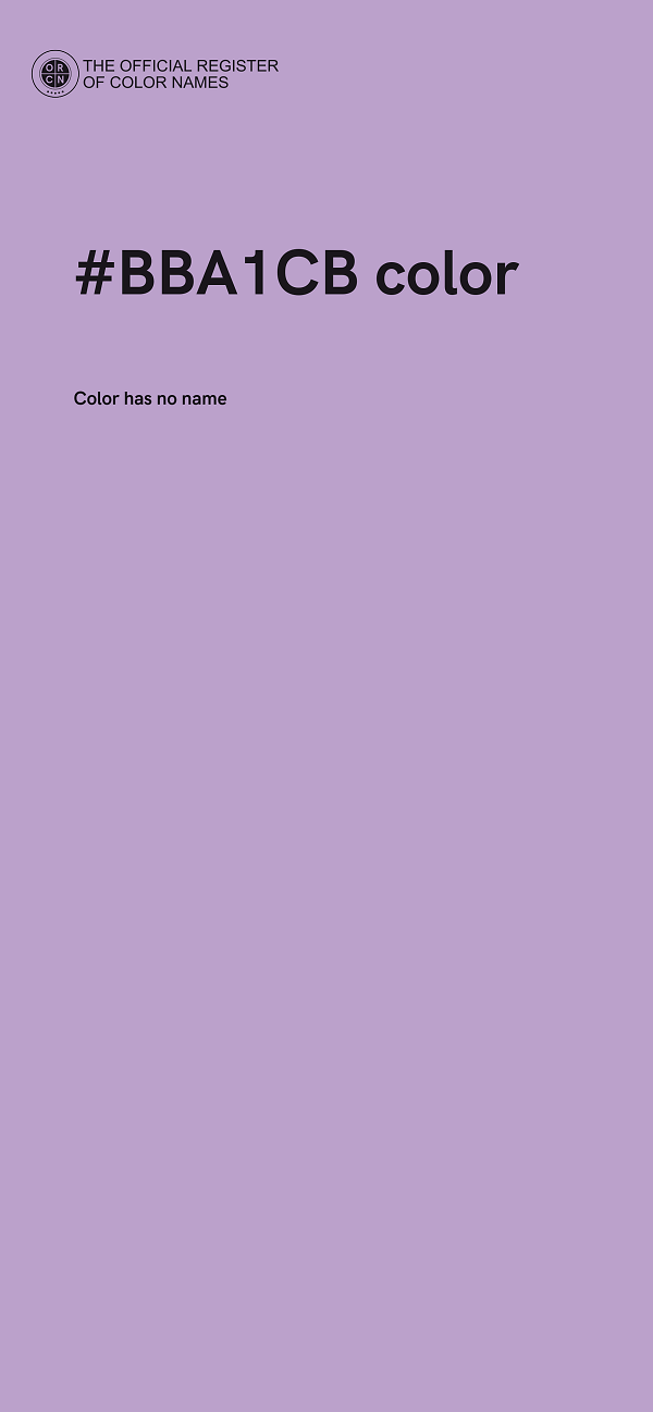 #BBA1CB color image