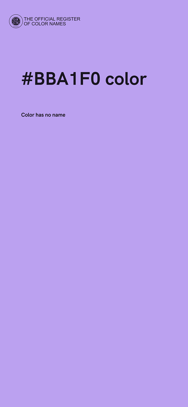 #BBA1F0 color image