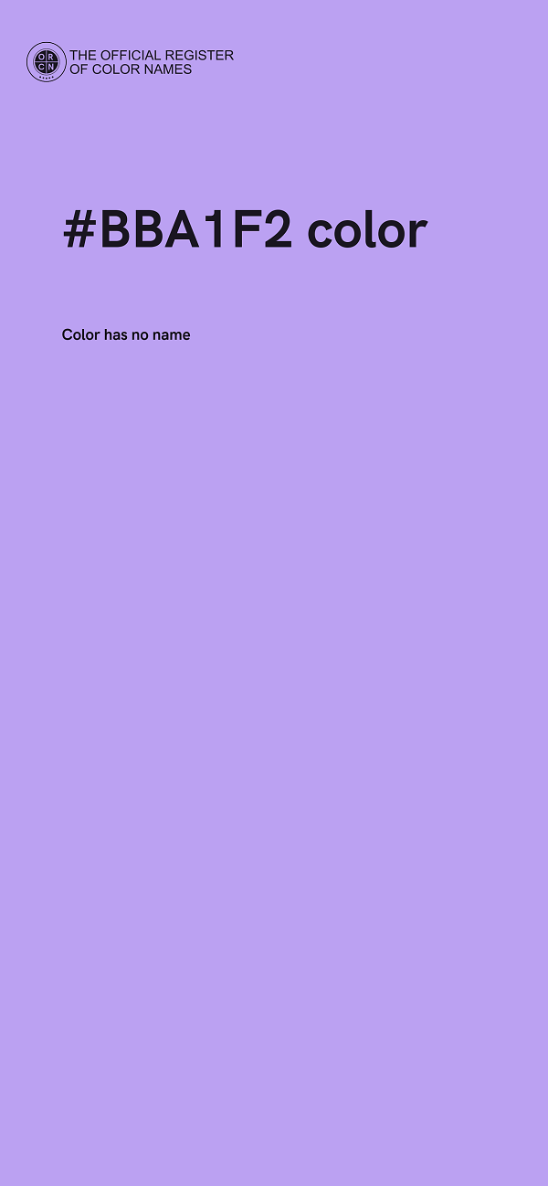 #BBA1F2 color image
