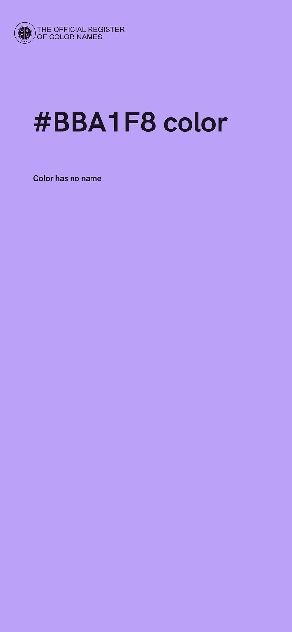 #BBA1F8 color image