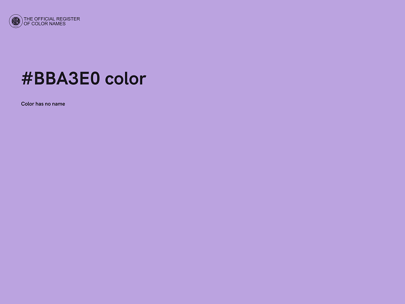 #BBA3E0 color image