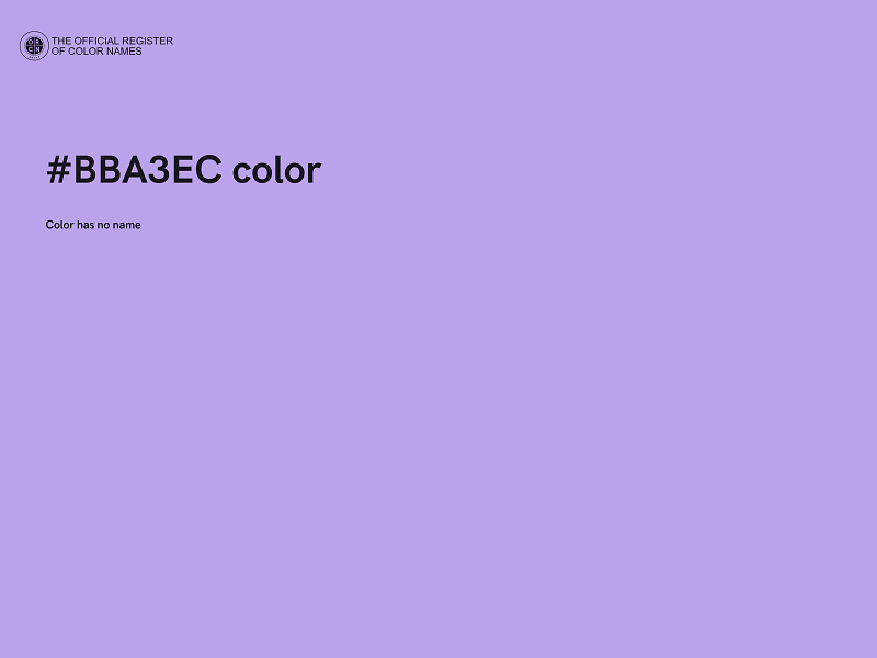 #BBA3EC color image