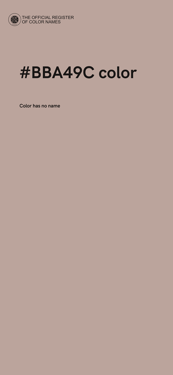 #BBA49C color image