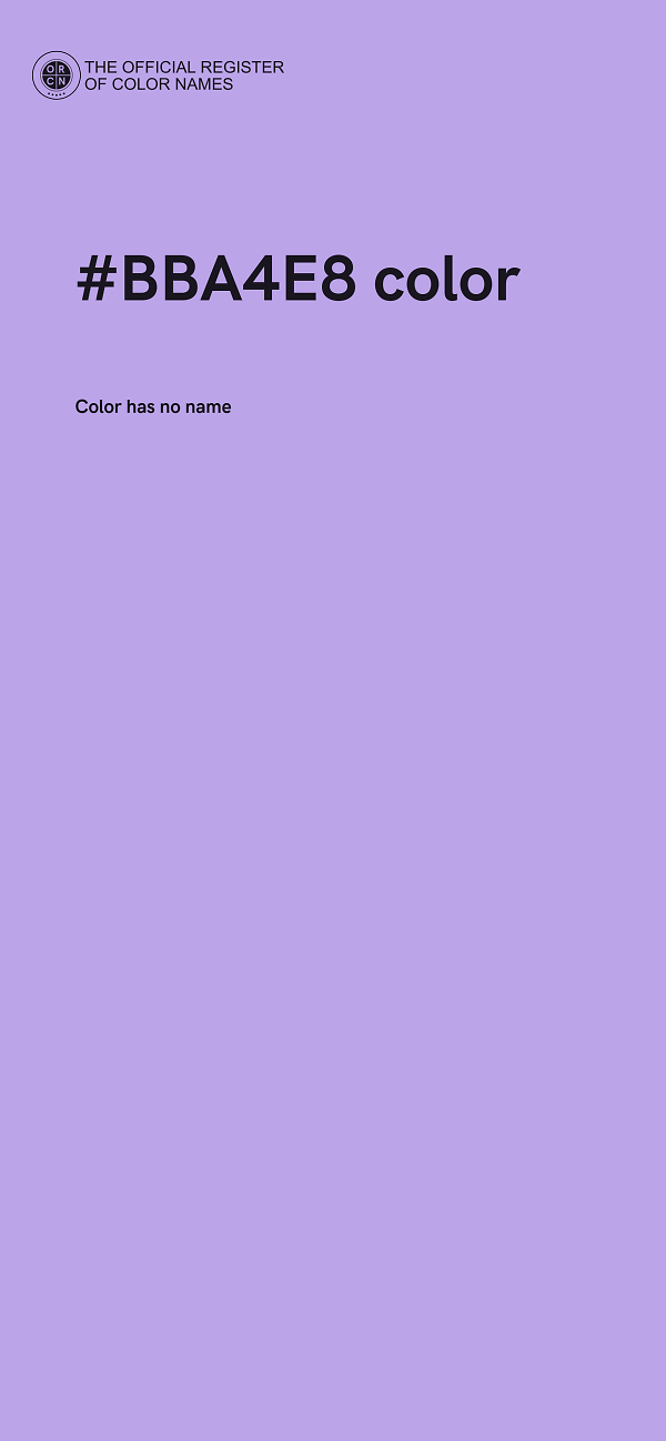 #BBA4E8 color image