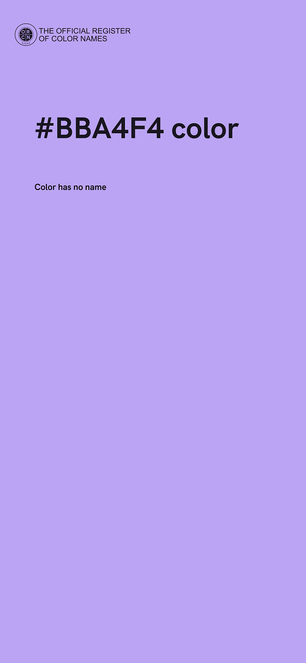 #BBA4F4 color image