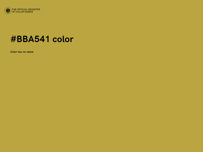 #BBA541 color image