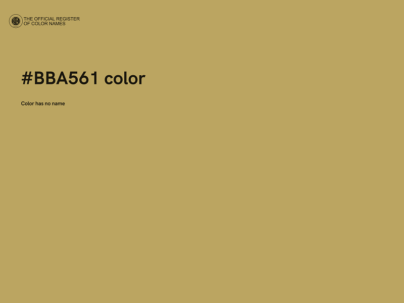 #BBA561 color image