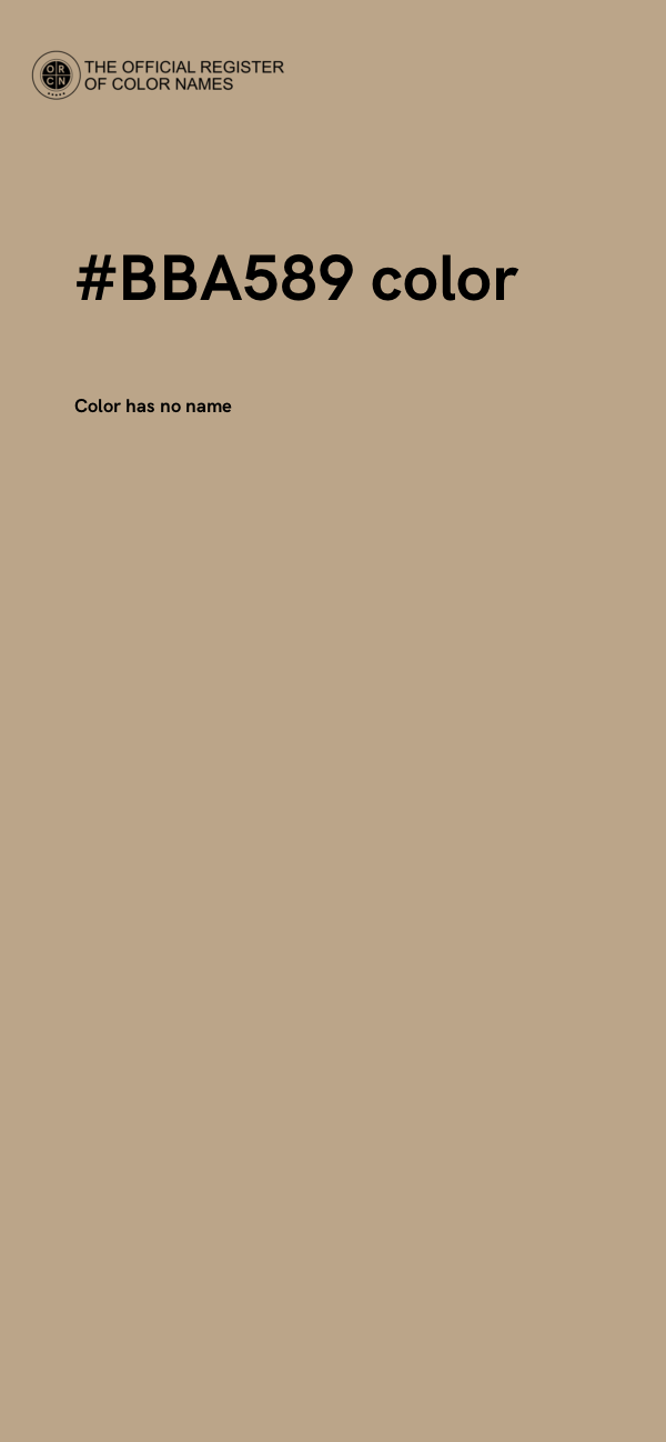 #BBA589 color image