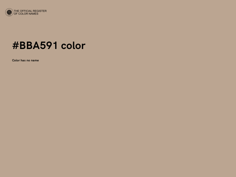 #BBA591 color image