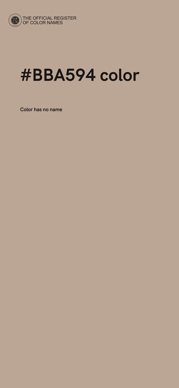 #BBA594 color image