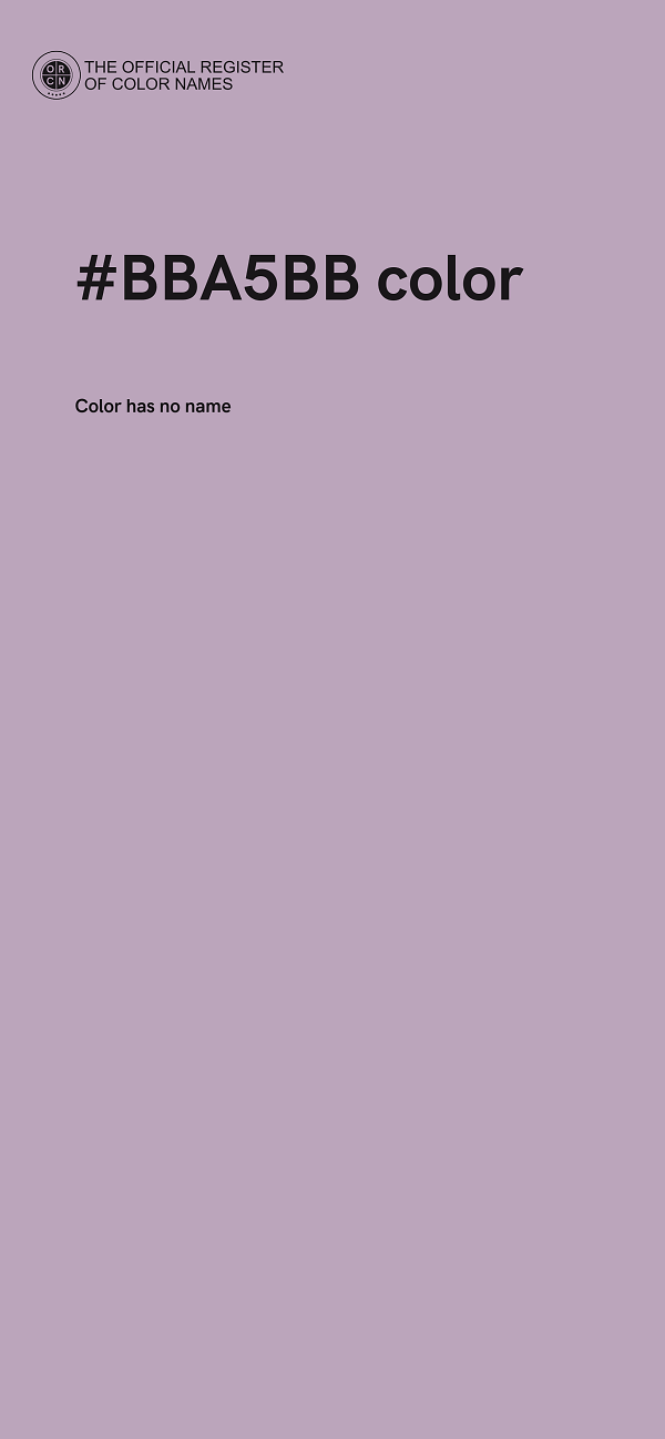 #BBA5BB color image