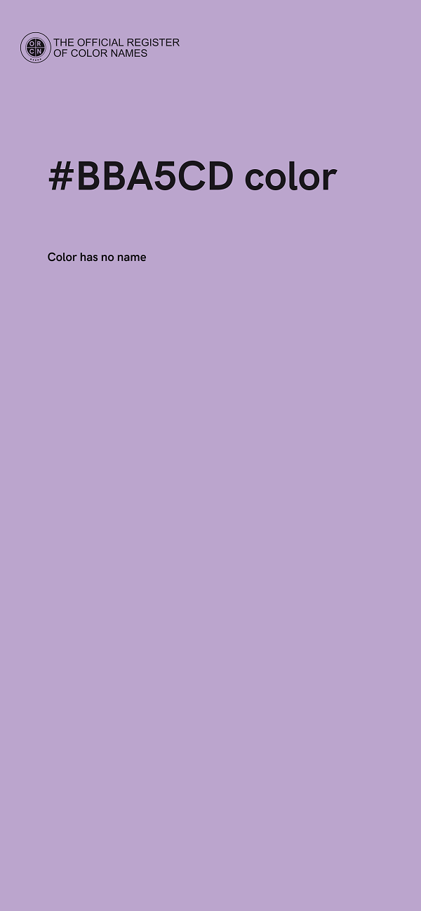 #BBA5CD color image