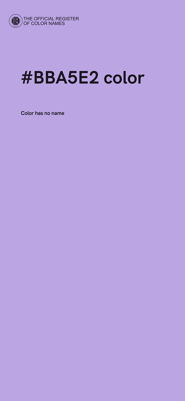 #BBA5E2 color image