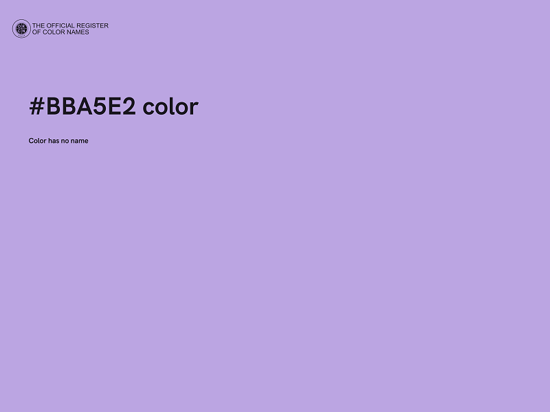 #BBA5E2 color image