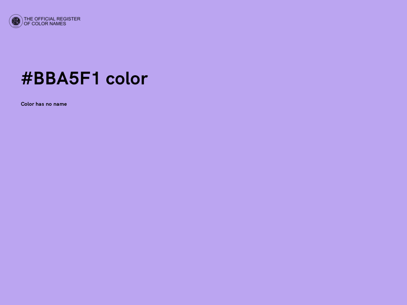 #BBA5F1 color image