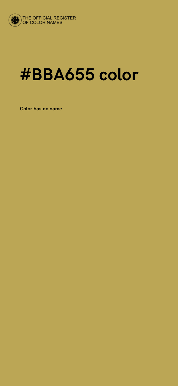 #BBA655 color image