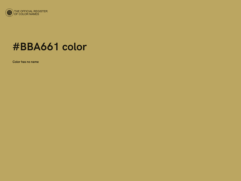 #BBA661 color image