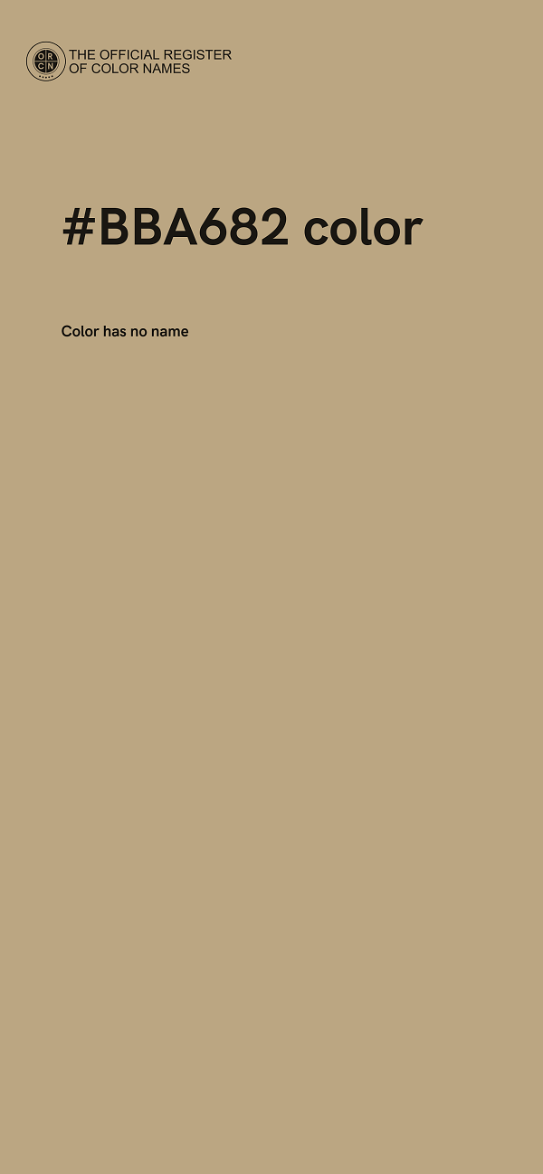 #BBA682 color image