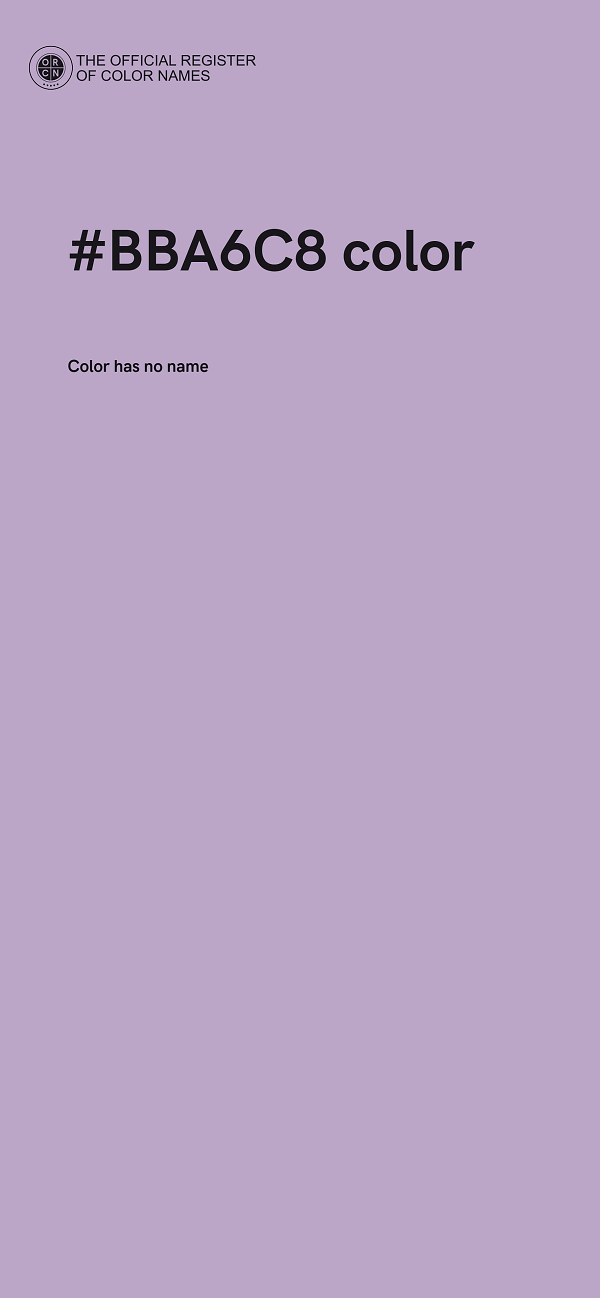#BBA6C8 color image
