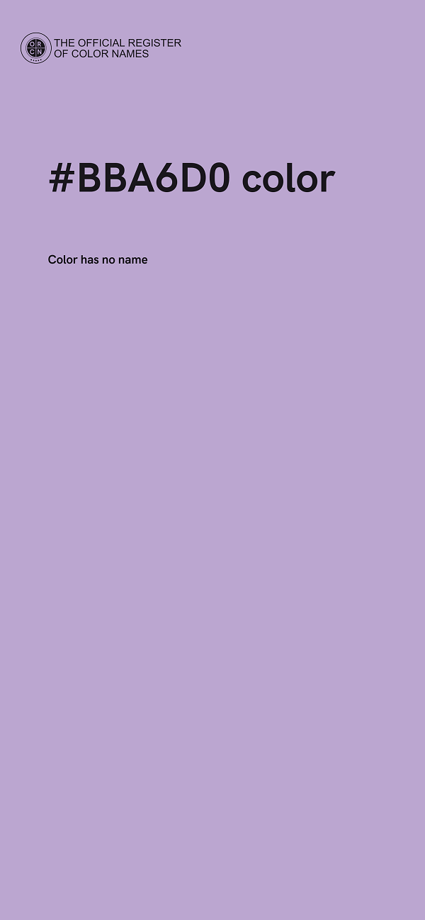 #BBA6D0 color image