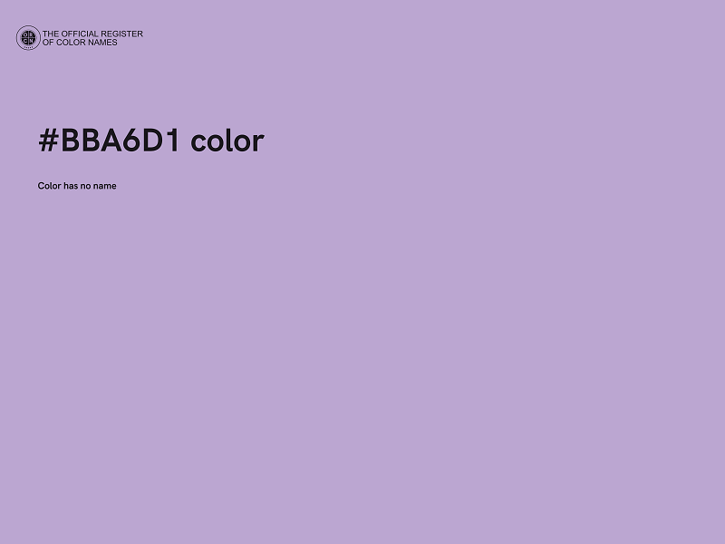 #BBA6D1 color image