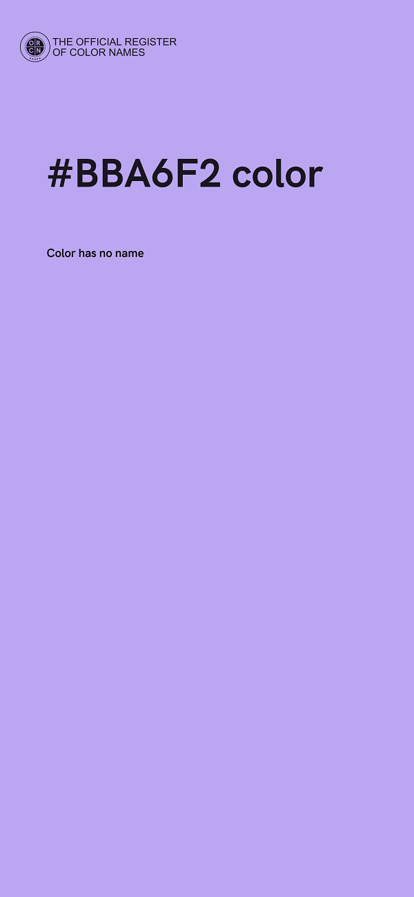 #BBA6F2 color image