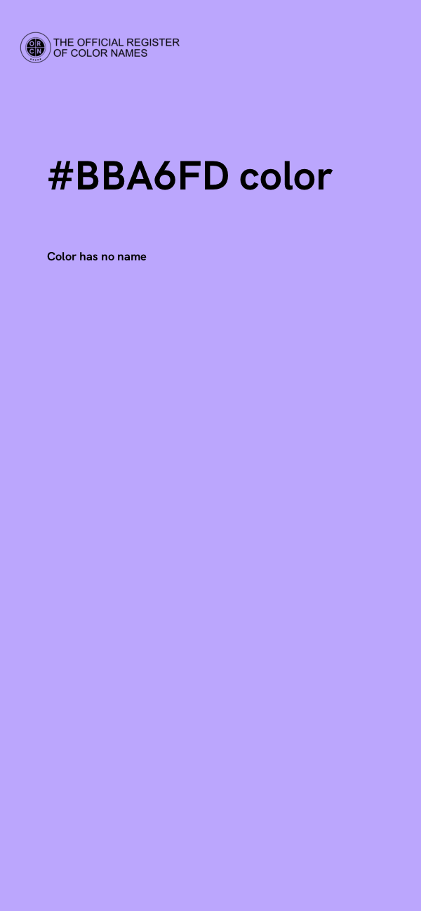 #BBA6FD color image