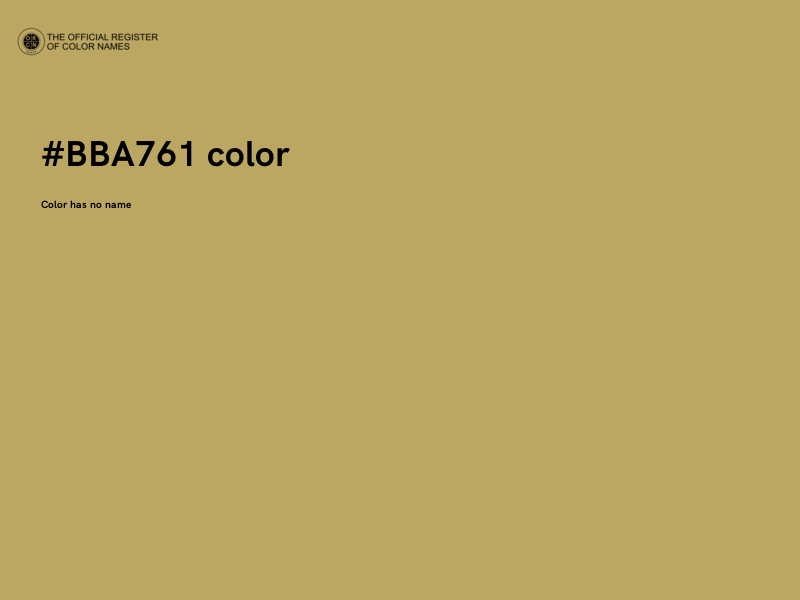 #BBA761 color image