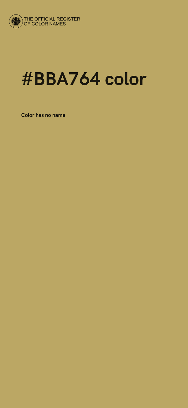 #BBA764 color image