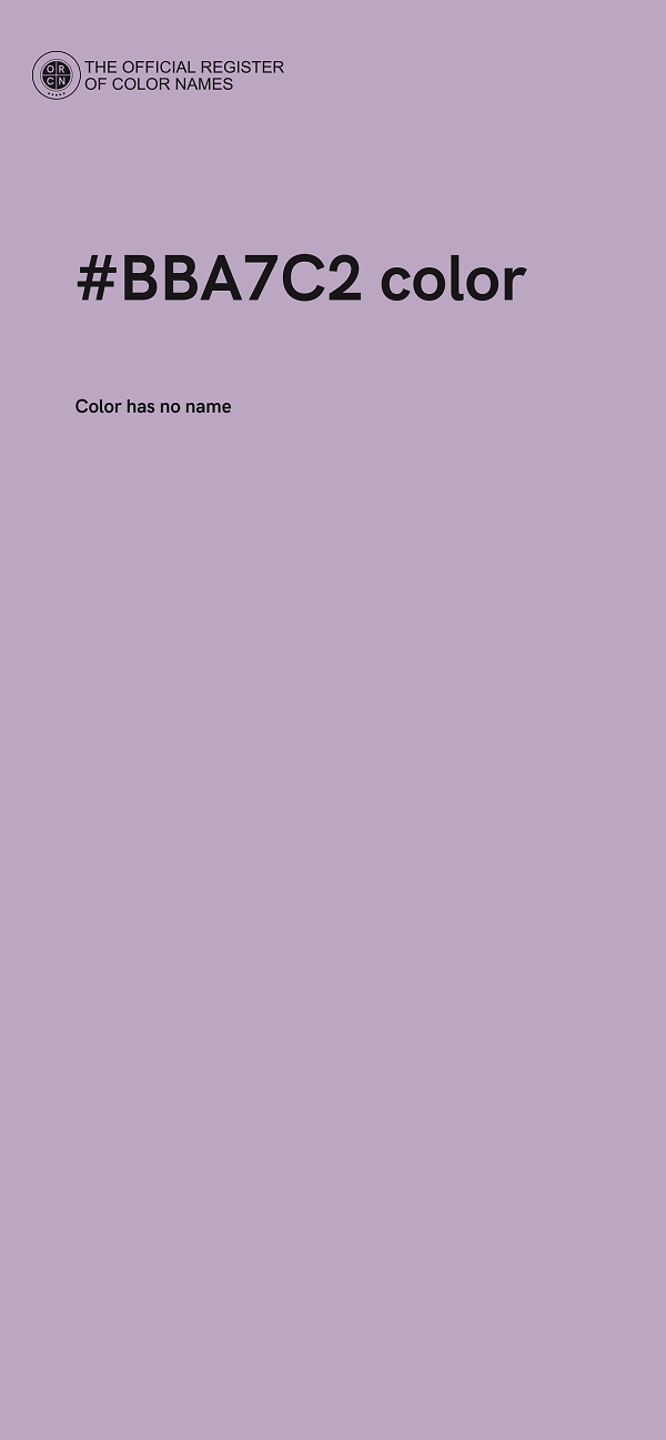 #BBA7C2 color image