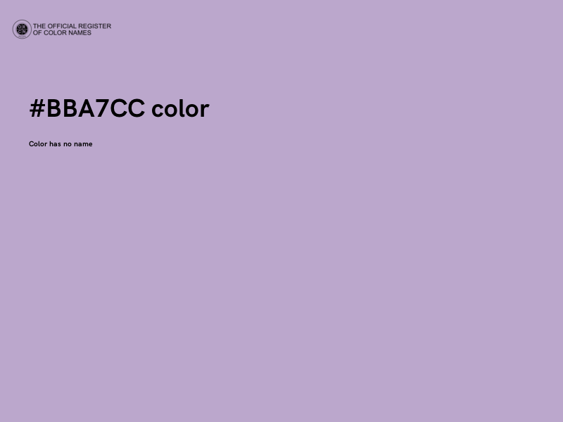 #BBA7CC color image