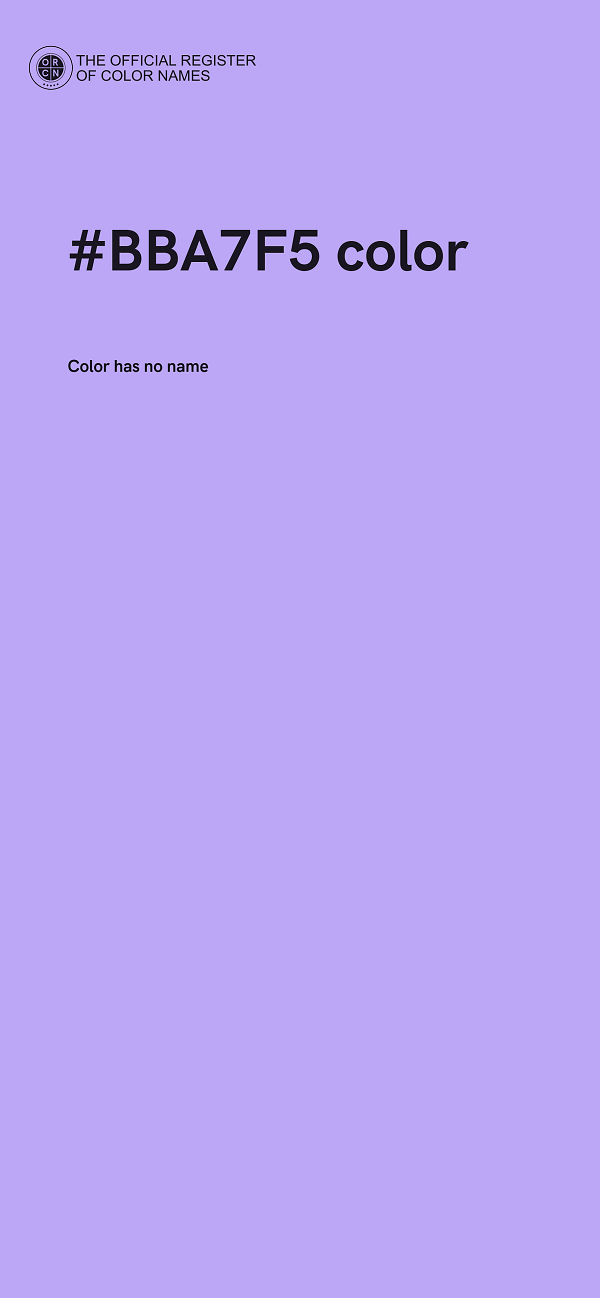 #BBA7F5 color image