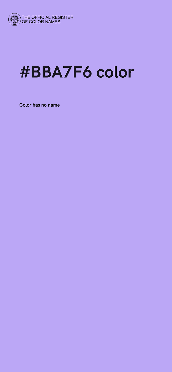 #BBA7F6 color image