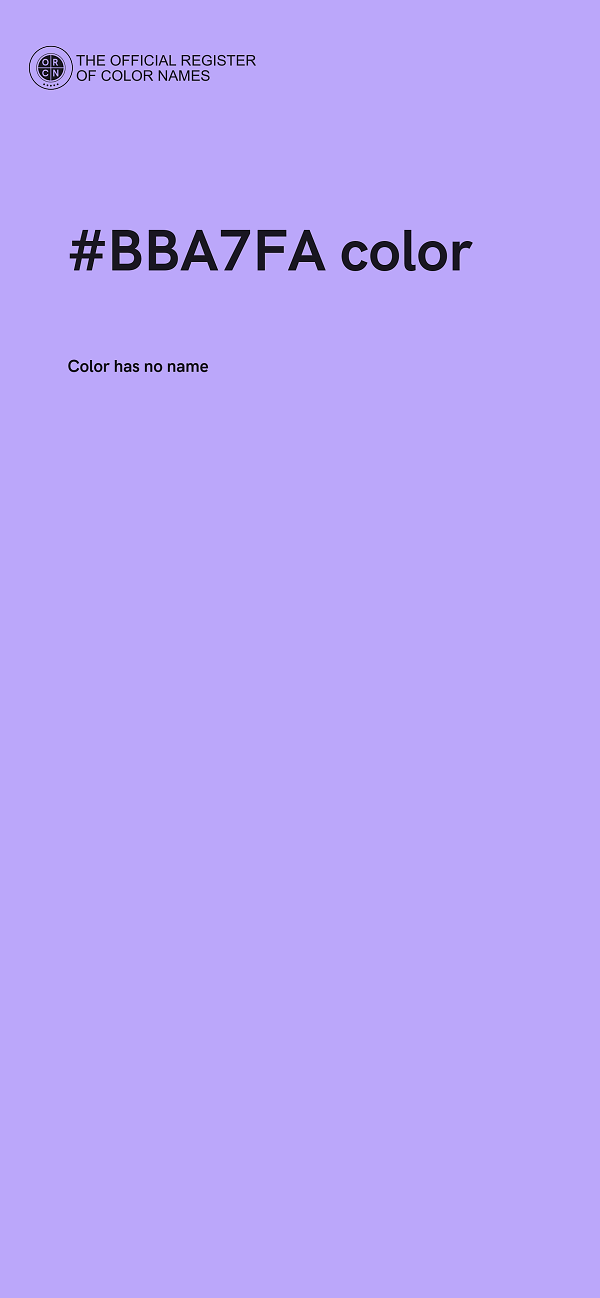 #BBA7FA color image