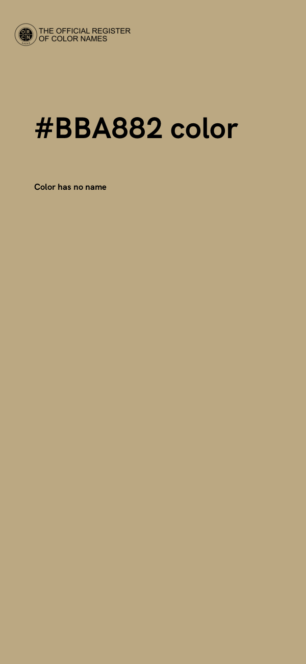 #BBA882 color image