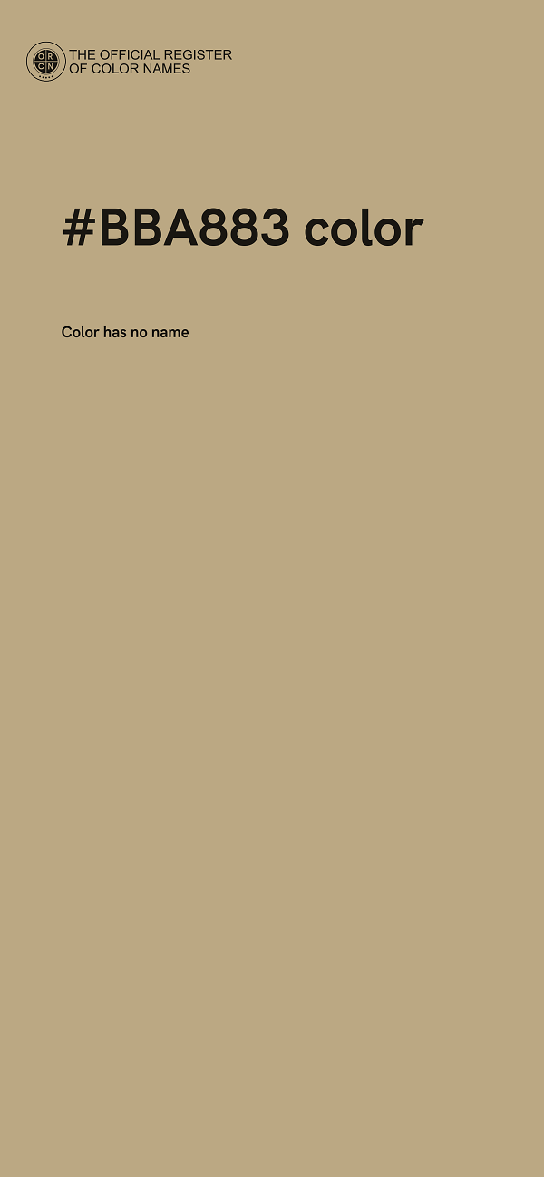 #BBA883 color image