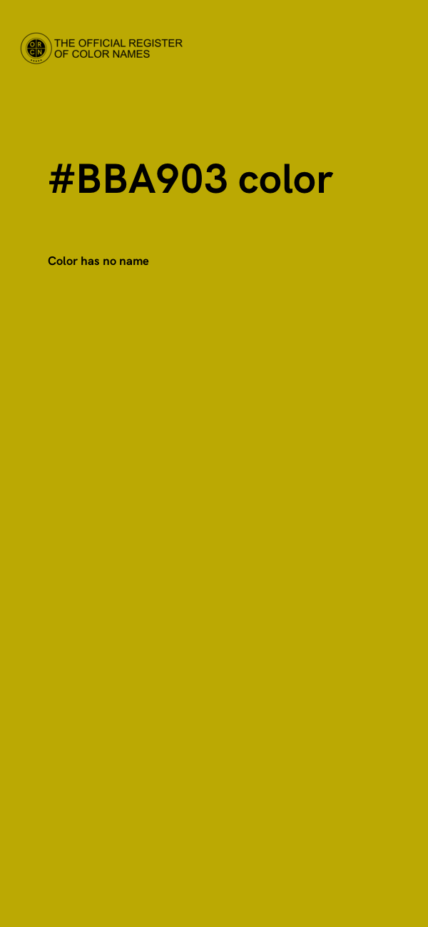 #BBA903 color image