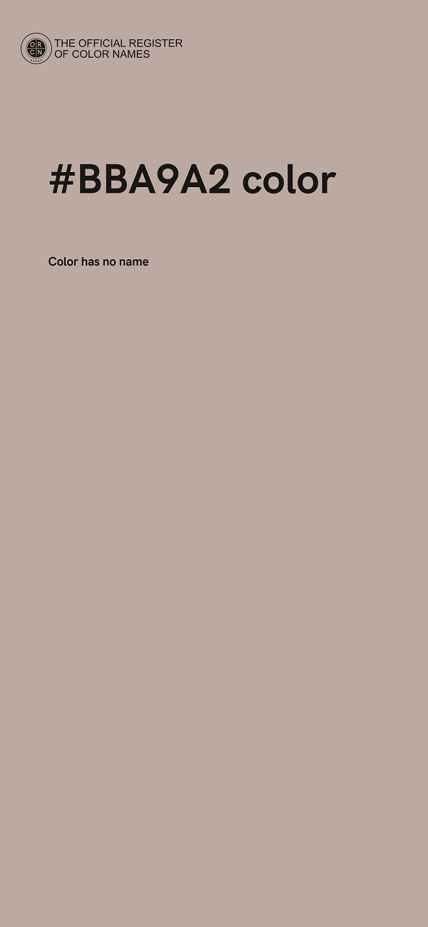 #BBA9A2 color image