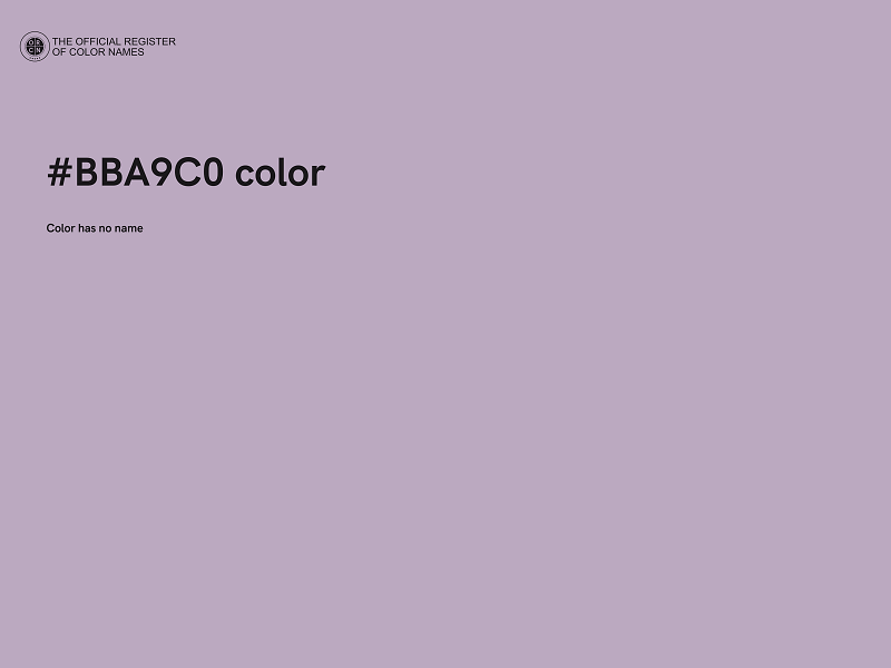 #BBA9C0 color image