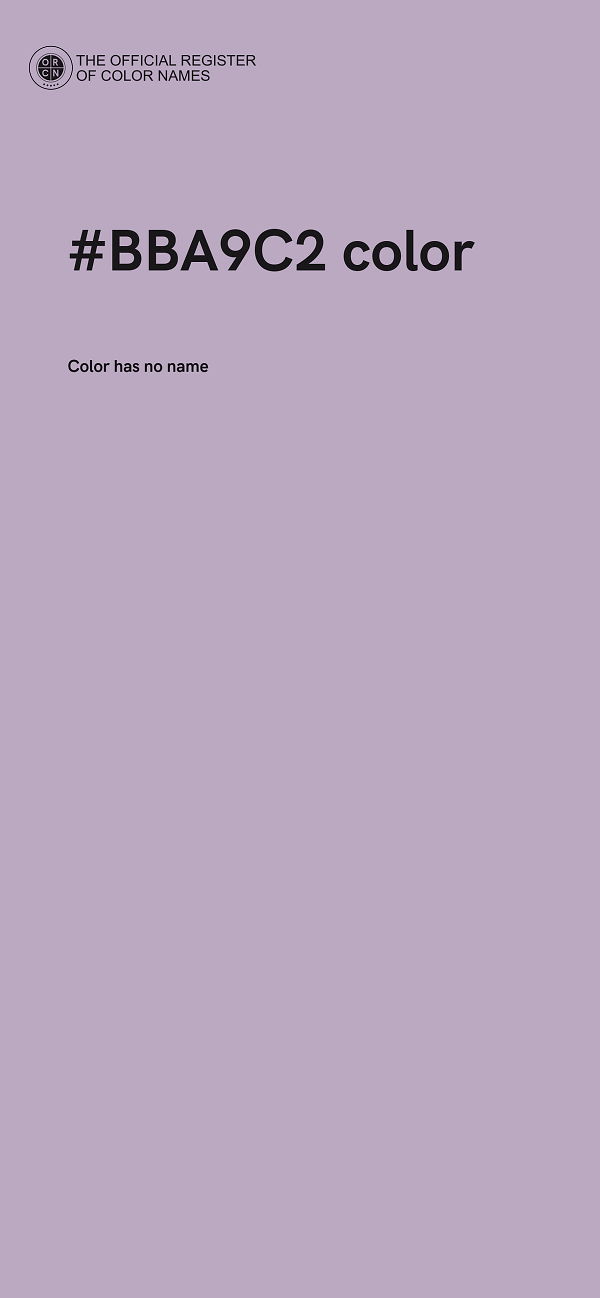 #BBA9C2 color image
