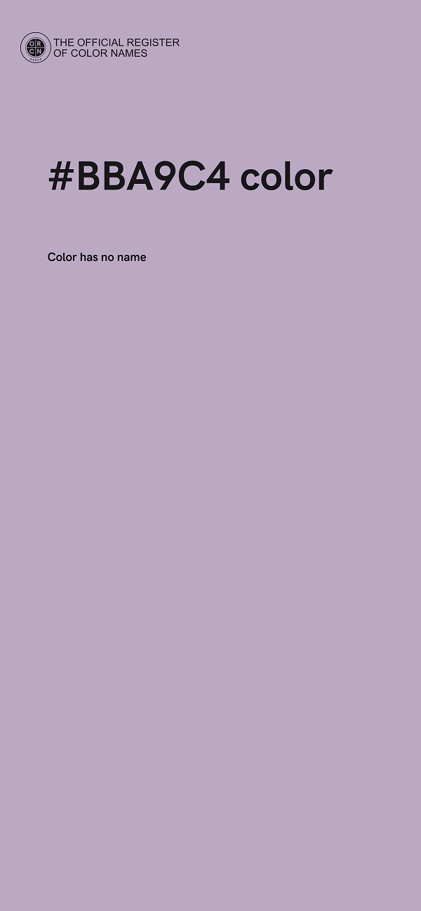 #BBA9C4 color image