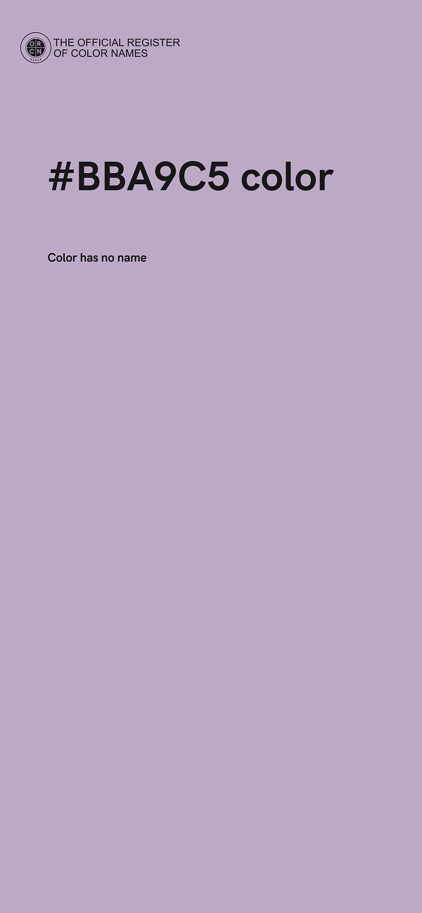 #BBA9C5 color image