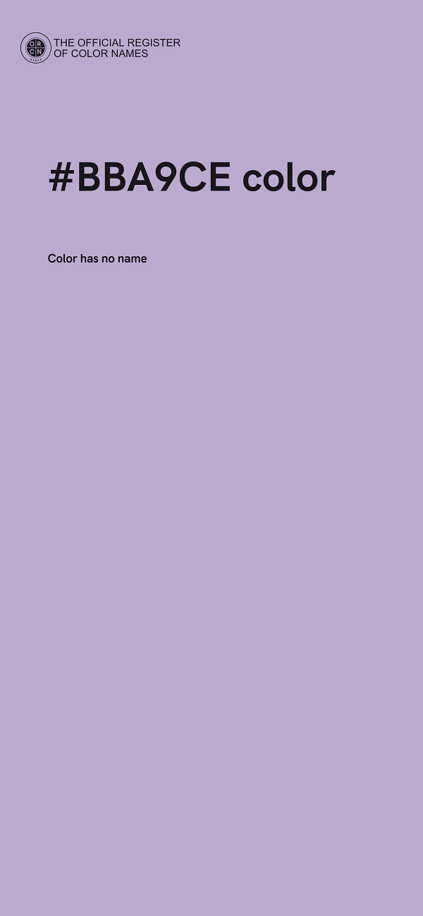 #BBA9CE color image