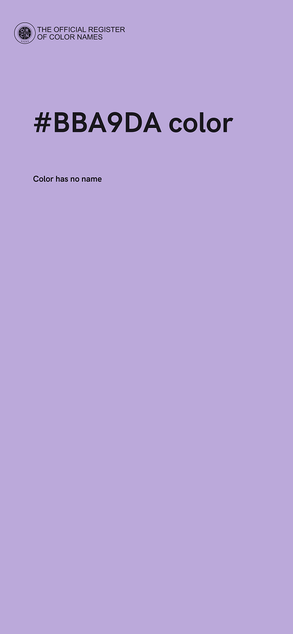 #BBA9DA color image